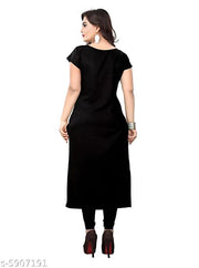 Polyster/Crepe fabric-Women's Printed Kurti Combo of 2