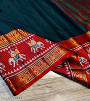 Pure Narayanpet Hand woven Merserised Cotton saree with rich border