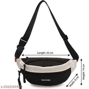 Sling Bag for Men & Women | Water-Resistant Crossbody Waist Bag with Adjustable Strap | Stylish Travel, Daily & Casual Sports Chest Bag