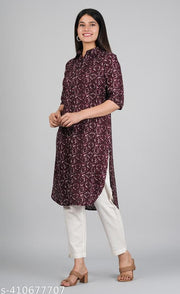 Pathani Style Collar  Kurtis