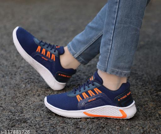 1673 Men's Blue Mesh Outdoor/walking/yoga Casual shoes