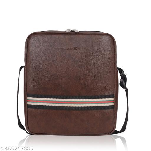 Glamex Luxe Premium Sling Bag for Professionals – Synthetic Leather, Adjustable Strap, and Spacious Design