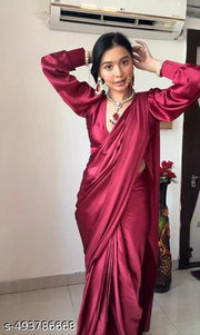 Bollywood plen saree with blouse