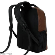 Size: M (15-30L) Zerus Graceful Brown Vegan Leather School bags For Boys Laptop Backpack for men Unisex Kids Bags & Bagpacks For School College Office & Students Beg