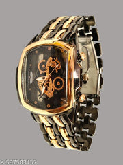 new classic vintage premium formals wedding stylish designer royal luxury gold silver mens watch