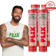Plix Apple Cider Vinegar 750mg (ACV) Effervescent For Weight loss – Pack of 2 + 30 Tablets