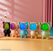 Cute Bear Portable Bluetooth Speaker with RGB LED Fusion Lights, Wireless Hi-Fi Sound & Deep Bass, Cartoon Astronaut Bear Speaker for Kids & Gifting (Multicolor)