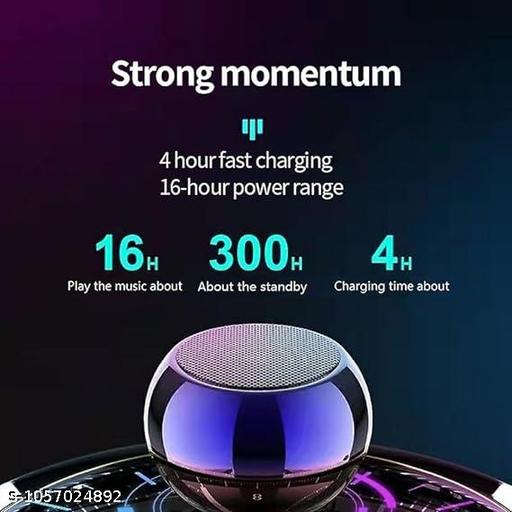 Mini Portable Wireless Bluetooth Speaker with LED Light@1