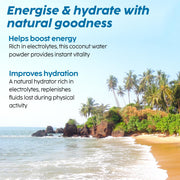 Plix Tender Coconut Water Powder For Daily Hydration & Healthy Skin – Pack of 15 + 10g + 15 Sachets