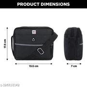 NFI essentials Small Unisex Sling Bag Cross Body Bag for Travelling, Business Messenger Bag Travelling Bag one Side shoulder Bag