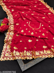 Beautiful Georgette saree for women with blouse