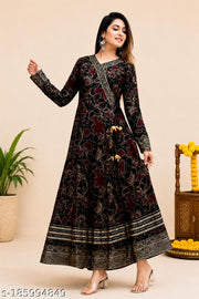 Flared Anarkali gown dress kurta for womens