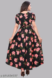 Polyster/Crepe fabric-Trendy Dress Fit and Flare