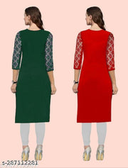 Polyster/Crepe fabric-Kurti For Women, Kurta For Women, Kurta, Women's Kurta, Casual Kurta For Women, Kurta For Women Latest Design, Office Wear Kurta For Women, Kurti, Kurti For Girls, Regular Wear Kurti For Women, Kurti On Lowest Price