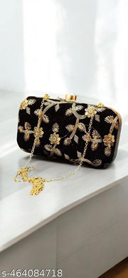 Embroidery bridal clutch