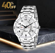 Dial, Day & Date Functioning, Stainless Steel Strap Analog Watch for Men (Dial-Silver)Men's sports watches,Men's chronograph watches,Men's automatic watches,Men's mechanical watches,Men's digital watches,Men's smartwatches,