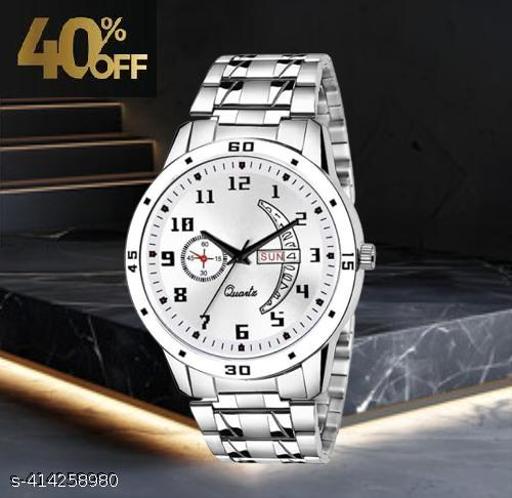 Dial, Day & Date Functioning, Stainless Steel Strap Analog Watch for Men (Dial-Silver)Men's sports watches,Men's chronograph watches,Men's automatic watches,Men's mechanical watches,Men's digital watches,Men's smartwatches,