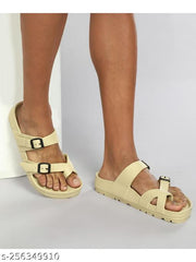 Paragon Comfort Fit Trendy Beige Casual Slides for Men