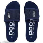 DOCTOR EXTRA SOFT D-17-WOMEN-CUP-NAVY Women's Adjustable Strap Orthopaedic Diabetic Comfort Daily Use Slippers & Flipflops