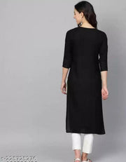 Amazing CN Latest Fashion Women's Solid Printed Round Pleated Flared Kurti
