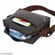 ZERRISH Men’s Sling Bag | Stylish Crossbody Shoulder Bag for Men | Office, Travel & Daily Use | Brown