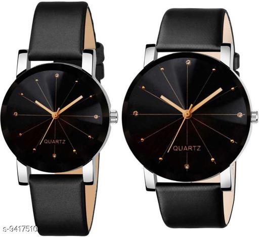 Skylark AWESOME BLACK DIAL COUPLE Analog Watch - For Men & Women