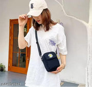 MessengerBag-Black Sling Bag (Black, 1.5 L)