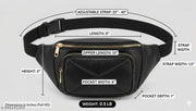 waist bag, fanny pack, bum bag, hip bag, side bag, chest bag, crossbody bag, waist pouch, money pouch, kamar bag, belt bag, leather waist bag, black waist bag, travel pouch, bike riding bag, sling bag men, unisex waist bag, quilted bag, mobile pouch