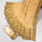 womens  embroidered facy saree