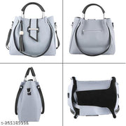 Pu-Leather Women Handbag Combo Set of 5