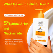 Chemist At Play 5% AHA Body Lotion with Niacinamide for Smooth and Hydrated Skin - 236 ml | Pack of 2