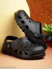 Bersache Extra Soft Classic Casual with  Regular wear with Ultra Soft & Flexibility Technology Clogs for Men's & Boy's-  (6094-Black)