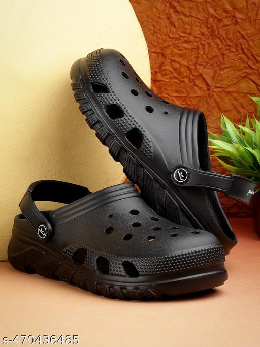 Bersache Extra Soft Classic Casual with  Regular wear with Ultra Soft & Flexibility Technology Clogs for Men's & Boy's-  (6094-Black)