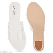 heels for women white casual heel transparent sandal