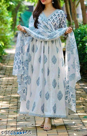 ANARKALI KURTI WITH DUPATTA