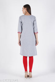 Woollen embroidery aari work kurti