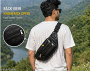 Black Waist Bag Crossbody