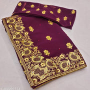 Beautiful Zamato saree for women with blouse