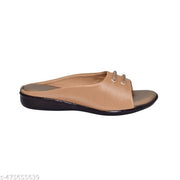 New glow walk women flat sandal and girls stylish flip flops golden