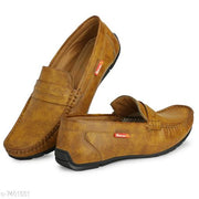 Teal Solid Loafers For Men