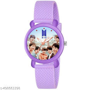 KRITI BTS ANALOG WATCH FOR GIRLS,PURPLE WATCH FOR GIRLS TREND,WRIST WATCH ,TRENDING WATCH,STYLISH WATCH