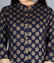 Beautiful raon Printed Frontslit  straioght kurta
