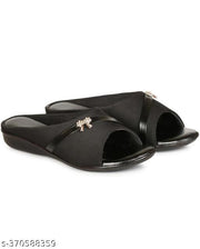 H Ladies Woman Sandals Synthetic Leather Lycra Leather Flat Sandals Aadab Fashionable Women Flip flop & Slippers