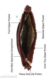 JUGNU-Bag red Handicraft Fabric Printed Sling Bag - Stylish and Sustainable Shoulder Crossbody Bag for Everyday Use