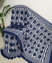 Jaipuri Hand Block Printed Soft Cotton Mulmul Saree ,latest cotton mulmul saree,Sanganeri Cotton Malmal Saree, Bagru Cotton Saree, Batic / Batik Print Cotton saree In Super Fine 92*80 Fabric Quality With Attached Blouse Piece for Woman
