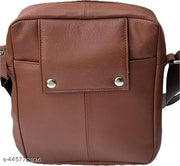 Genuine Leather Sling Messenger Bag for Men and Women