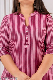 SIDHHIKA kurti for women | daily wear kurti | plus size kurtis for women | ready made cotton kurti | big size kurti | kurti stripe | black kurta | casual kurti | designer kurti