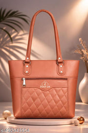Stylish Women’s PU Leather Tote Bag | Trendy Shoulder Handbag for Girls & Women