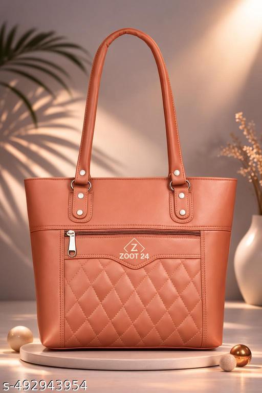 Stylish Women’s PU Leather Tote Bag | Trendy Shoulder Handbag for Girls & Women