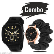 Black Miller | Black Ribbin Analog Watch